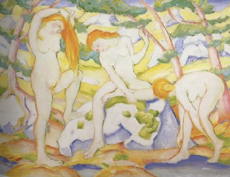 Franz Marc Bathing Girls (mk34)